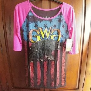 Girls with guns 3/4 sleeve shirt